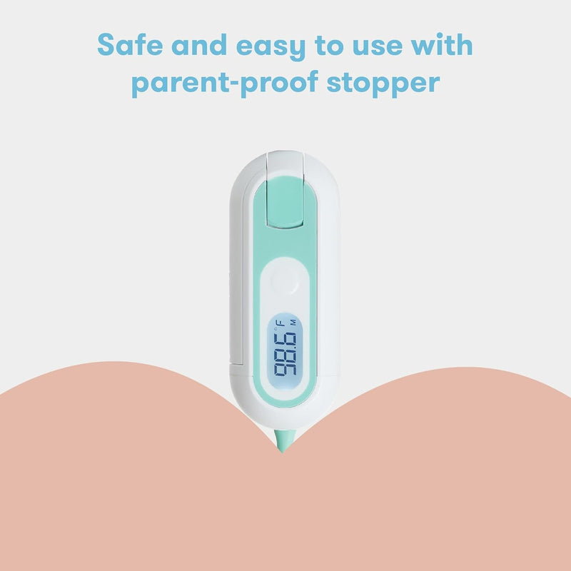 3-In-1 True Temp Digital Thermometer For Fevers, Babies & Kids (Rectal, Underarm + Oral), 2 Piece Set