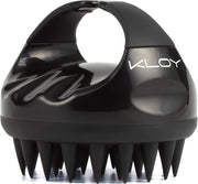 KLOY Hair Scalp Massager Shampoo Brush with Soft Silicone Bristles- Red - Black