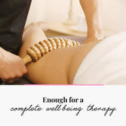 Tuuli Accessories - Curved Wooden Massage Roller for Waist and Thigh, Multi-Functional Body Roller for Cellulite Reduction and Muscle Tension, Natural Massager for Women and Men