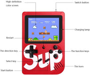 AWH INJOY SUP Game Box - 400 Retro Games in 1 Mini Console Can Connect to TV Yellow