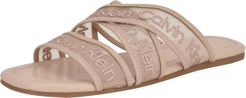 Women's Bestina Flat Sandal - Light Natural Logo 110