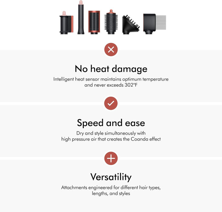 Dyson Special edition Airwrap™ Complete Long Diffuse multi-styler in Strawberry bronze and blush pink