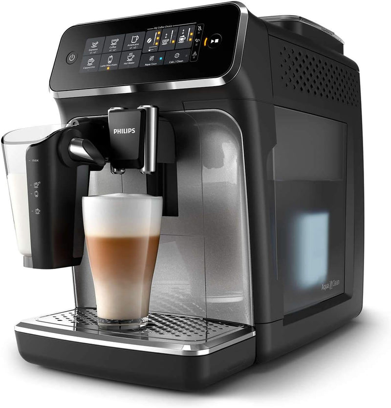 Philips 5400 Series Fully Automatic Espresso Machine - 1500W,12 Beverages, LatteGo Milk Solution, TFT Display - EP5447/90 - 5 Hot Beverages