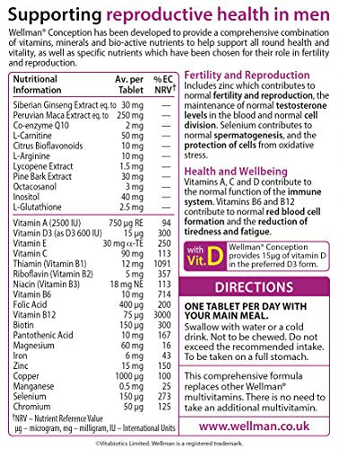 Vitabiotics Wellman Conception Tablets (30 Capsules)