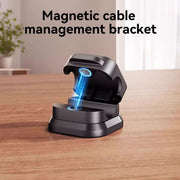 6 Pack Magnetic Cable Clips Spring Cable Holder Clips Cable Management Clips Adhesive Cord Wire Holder Keeper for Home Office Desk Phone Car Wall Desktop Nightstand