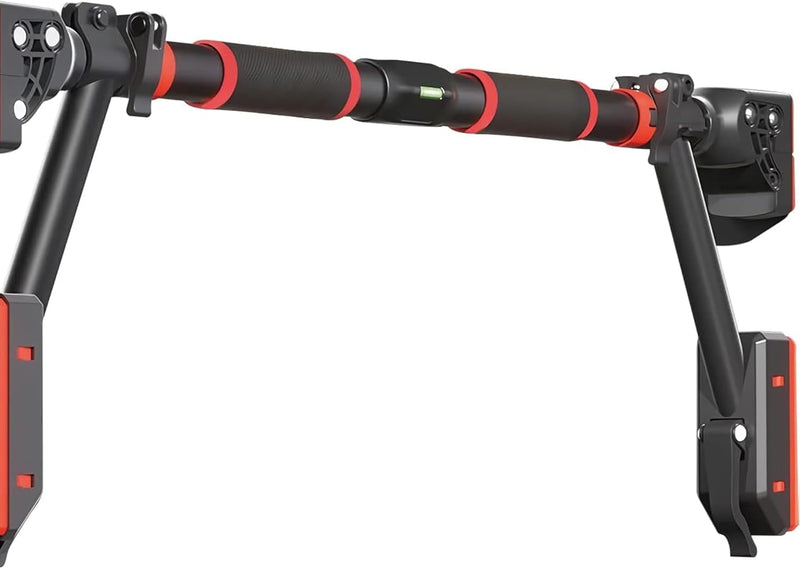 Pull Up Bar Doorway, Door Frame Chin Up Bar with Locking Adjustable Width Upper Body Workout Bar No Screw Wall Mounted Gym System Trainer Non-Slip Door Exercise Equipment