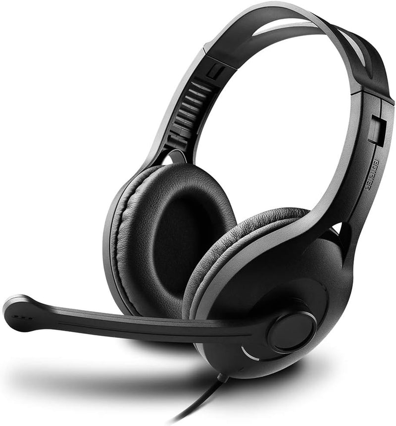 Edifier Gaming/Work Usb Computer Headset With Noise Cancelling Mic Black Usb K800 Bk, Medium, Wired - Medium Black