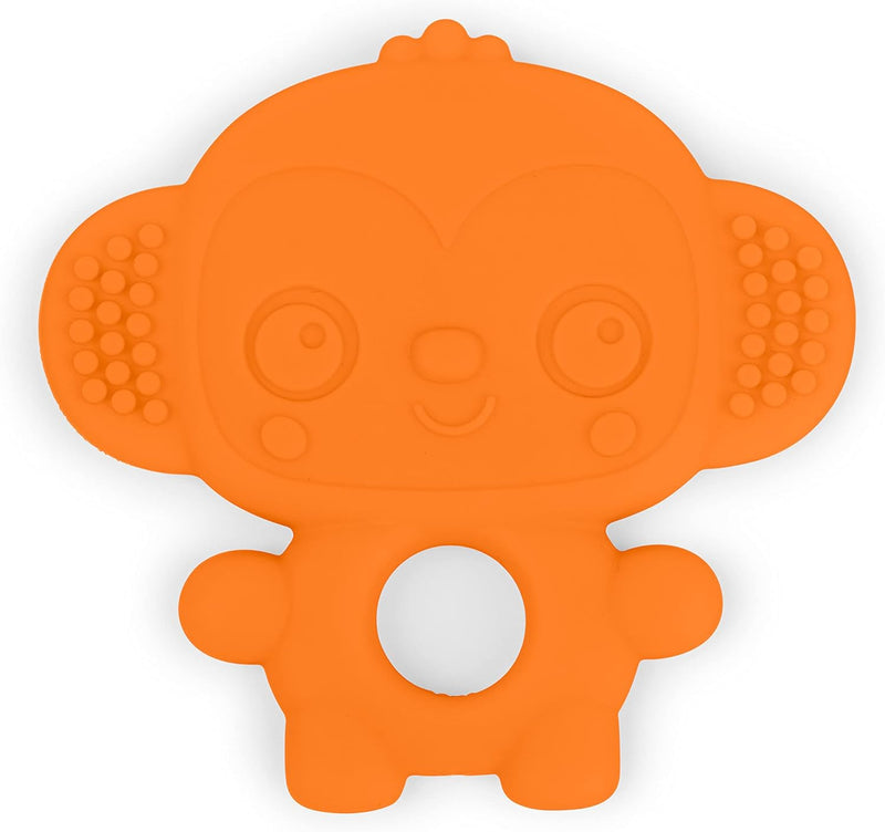 Bright Starts Gummy Buddies 3-Pack Textured Teethers - BPA-Free Elephant, Lion, Monkey - Unisex, 3 Months +