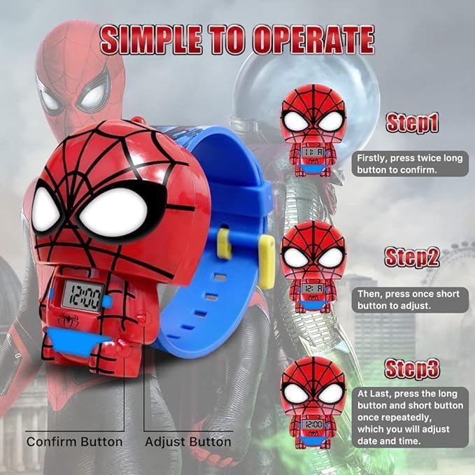 Kids Wrist Watch, Superhero Watches with Adjustable Strap for Boys Girls, Best Birthday gift, Birthday return gifts, Christmas gift
