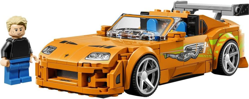 Speed Champions The Fast and The Furious Toyota Supra MK4 Car Toy - Model Kit w/Bryan O'Conner Minifigure - STEM Gift for 10+ Year Old Boys & Teenage Movie Fans - 77260