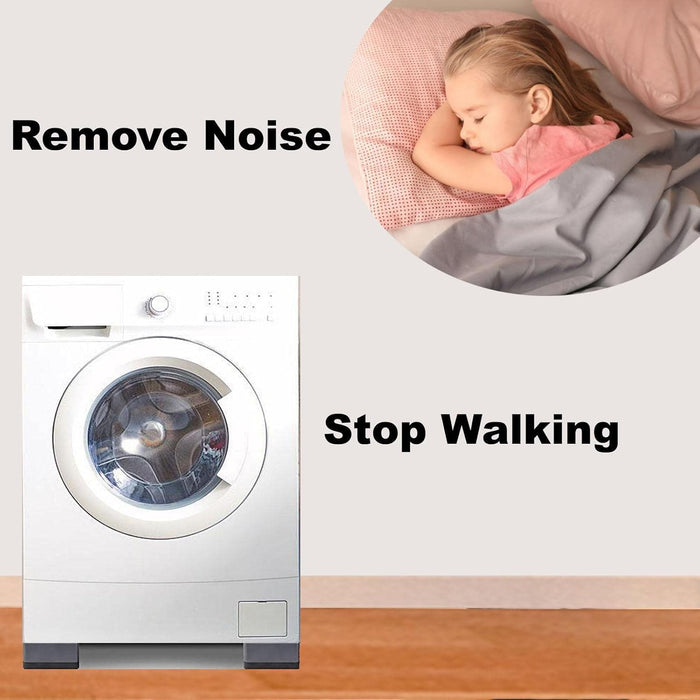 Azonee Anti Vibration Pads for Washing Machine,Washer and Dryer Pedestals Stop Washer Machine Noise Slip Moving Shaking Walking Skidding, Rubber Feet Pads Set of 4