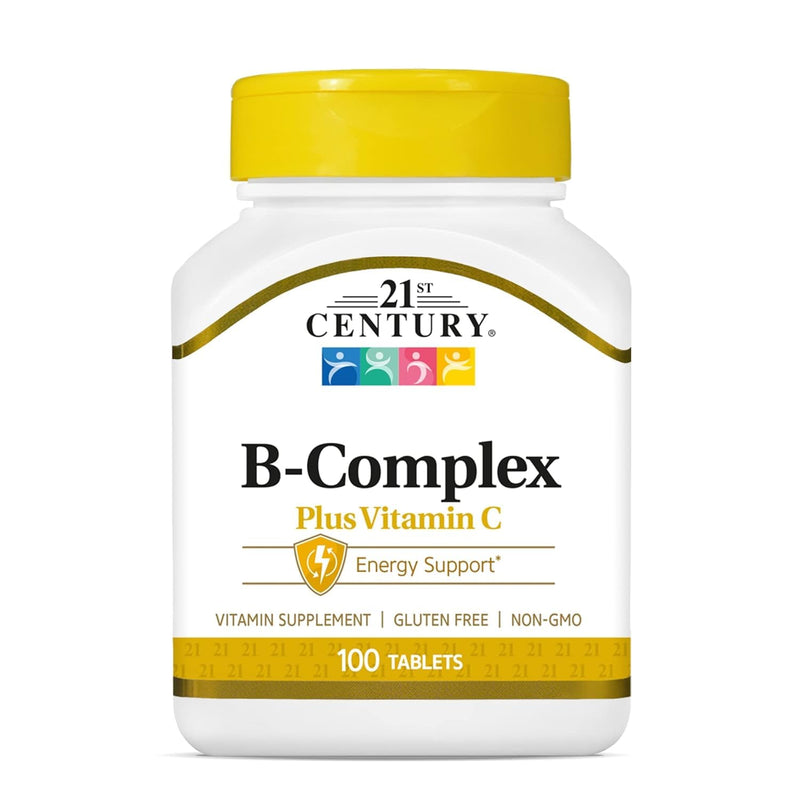 21st Century B-Complex with C Caplets - 100 Capsules
