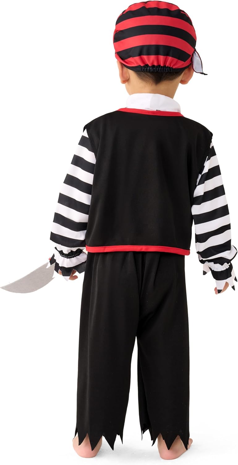 Spooktacular Creations Halloween Baby Pirate Costume, Infant Pirate Outfit Set for Toddler Pretend RolePlay Dress Up Party