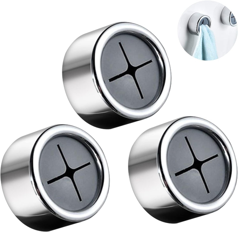 McMola Adhesive Hooks, Self Adhesive Hooks,Waterproof Self Adhesive Hook Heavy Duty Wall Hooks for Home Kitchen Bathroom Hanging Coat Cloth Towel Key Decorations(12 Pack) - 3Pcs Towel Hooks