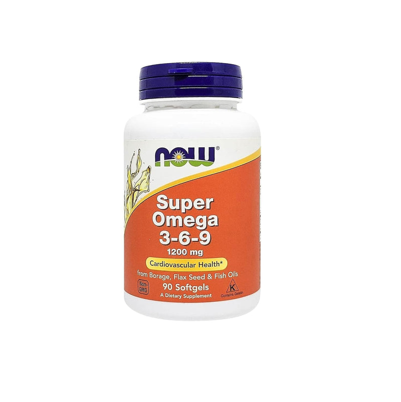 Now Foods Super Omega 3-6-9 Vitamin, 1200 Mg 90 Softgels