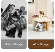 KASTWAVE Wall Mounted Coffee Capsult Holders, Plastic Coffee Pod Holder Clear Coffee Capsule Storage Organizer with Lid Coffee Bar Accessories Basket for Tea Bags Creamer Sugar Bags