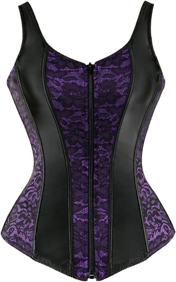 womens Hourglass Costume Corset (pack of 1) - Purple-2928