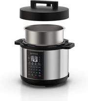 Nutricook Smart Pot 2 Rice Cooker, Steamer, Sauté Pot, Yogurt Maker & More,9 In 1 Electric Pressure Cooker, Slow Cooker,6 Liters, 12 Smart Programs With New Smart Lid