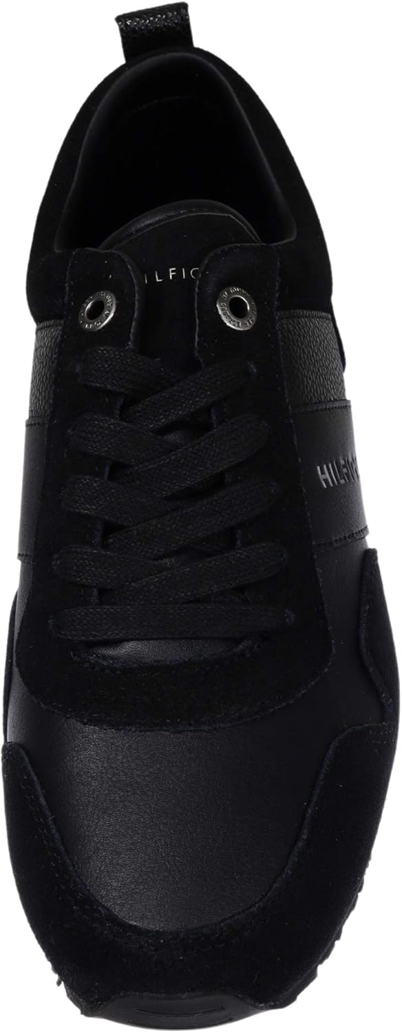 Tommy Hilfiger Iconic Leather Suede Mix Runner mens Low-Top Sneakers