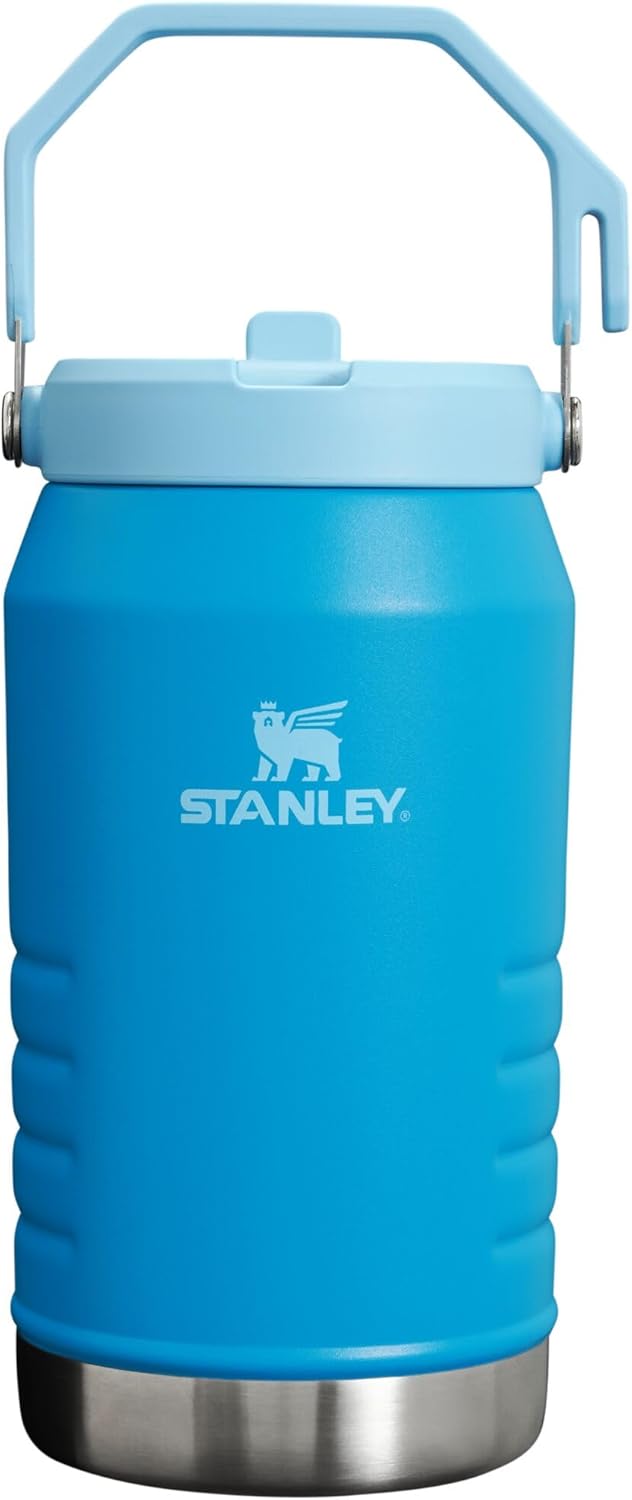 Stanley IceFlow Stainless Steel Water Jug with Straw, Vacuum Insulated Water Bottle for Home and Office, Reusable Tumbler with Straw Leakproof Flip