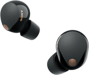 Sony WF-1000XM5 The Best Truly Wireless Noise Cancelling Earbuds, Hi-Res Audio, 24 hours battery life, Multipoint Connection, IPX4 Water Resistance, Black, UAE Version - 1-Year warranty - black