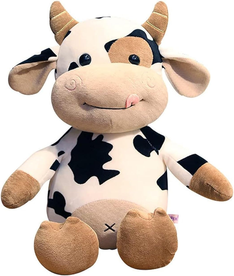 COOLBABY cow plush toy,16 inch stuffed animal throw plushie pillow doll,soft fluffy friend hugging cushion-present for every age and occasion
