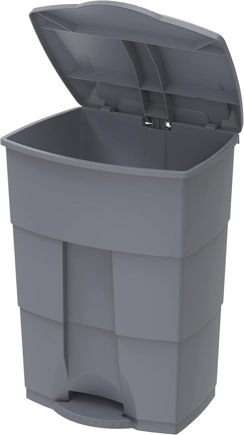Cosmoplast 70L Step on Waste Bin with Pedal, Dark Grey