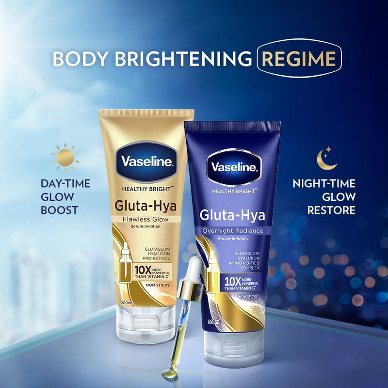 Gluta-Hya Overnight Radiance, Serum-In-Lotion, Boosted With Amino Peptide, 200ml