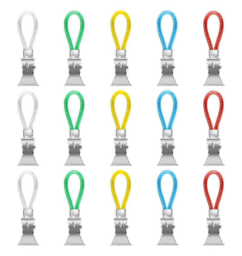 Rayyan Towels Clip, Beach Towel Hanging Clips, Laundry Small Decorative ClothespinsTowel Clothesline Clip, Towel Clips Mini Clothes Pin Tea Towel Rack for Kitchen(Pack of 15)