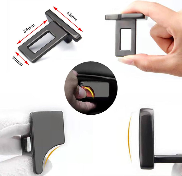 ECVV Car Buckle Clip Seatbelt Clip Accessories, Hidden Seat Belt Buckle Alarm Stopper, Vehicle Seatbelt Silencers for Cancel Driving Noise