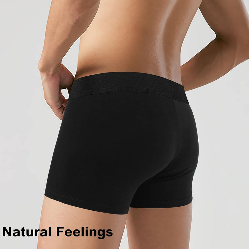 Natural Feelings Mens Boxer Shorts Soft Cotton Men Pack Breathable Mens Underwear Boxer Briefs