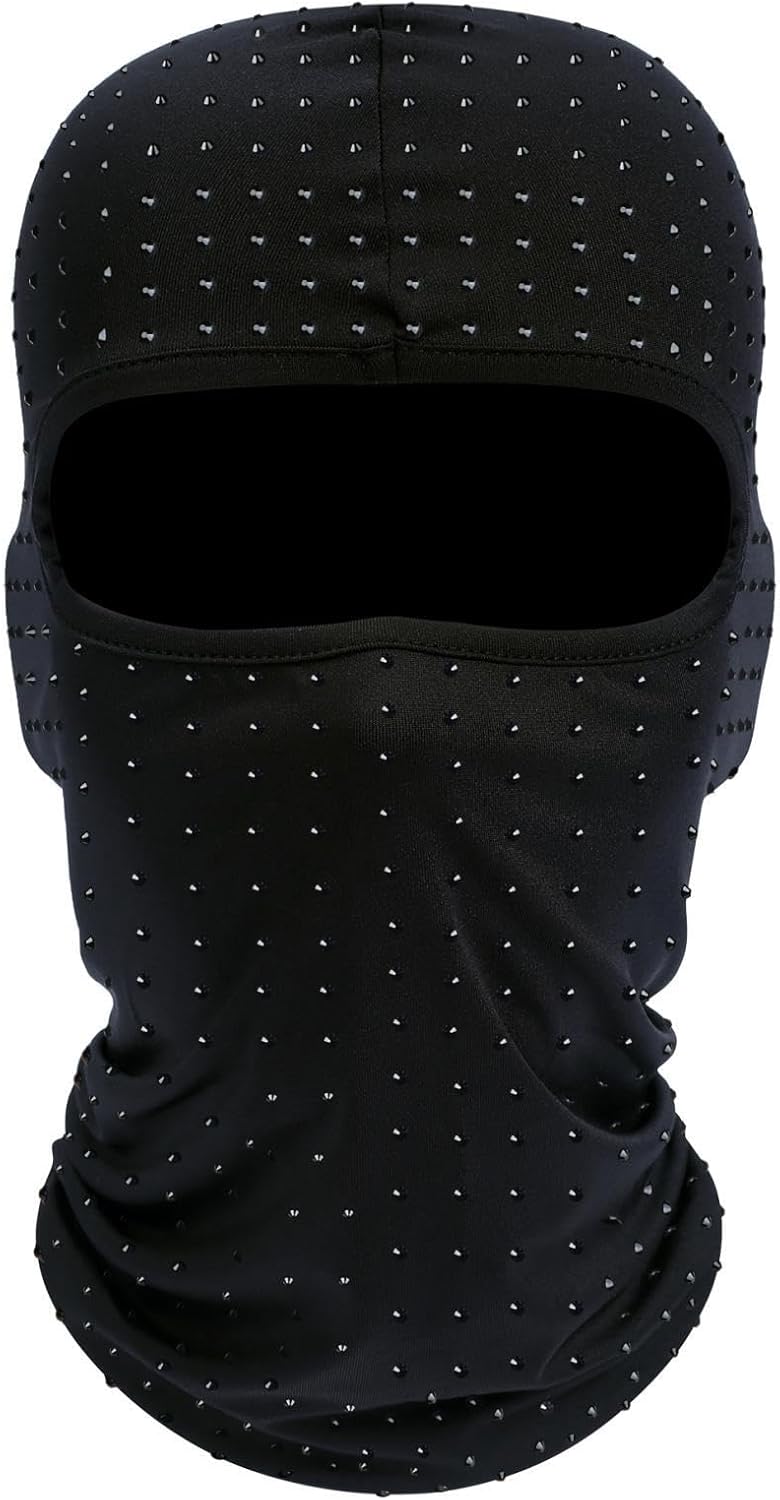 Fuinloth Balaclava Face Mask, Summer Cooling Neck Gaiter, UV Protector Motorcycle Ski Scarf for Men/Women