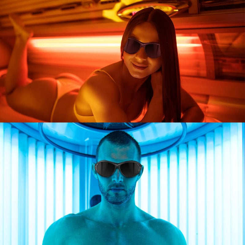ULTREMA Red Light Therapy Glasses,300-1500nm IPL laser Safety Glasses,Tanning Goggles, Light Therapy and Laser Hair Removal Treatment Eyes Protection