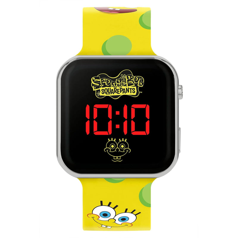Spongebob Squarepants Boy's Digital Quartz Watch with Silicone Strap SGB4134