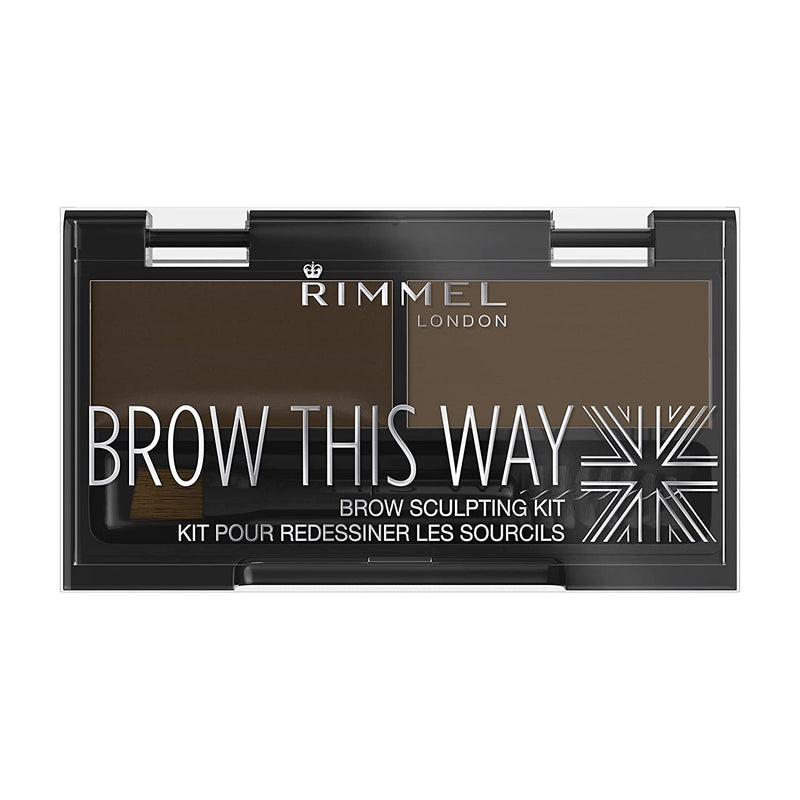 Rimmel London, Brow This Way Eyebrow Sculpting Kit, Dark Brown
