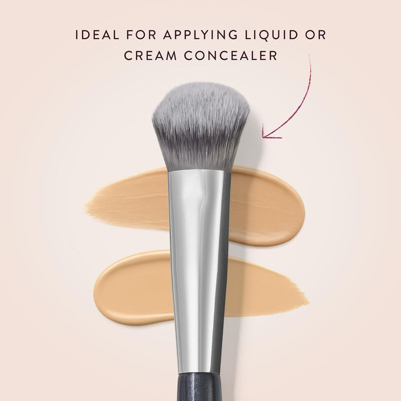 BK BEAUTY BRUSHES - ANGIE HOT & FLASHY A506 CONCEALER - Contoured Foundation Brush - Brush Set for Mature Skin - Face Brush for Liquid or Cream Foundations