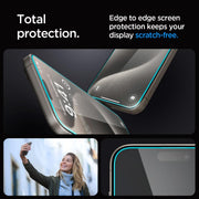 GLAStR EZ FIT Designed for iPhone 15 Pro MAX Screen Protector (2023) Premium Tempered Glass - Case Friendly with Sensor Protection 2 PACK