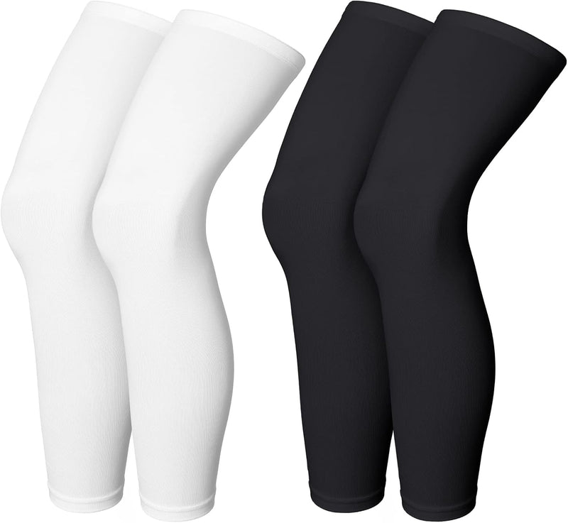 Skylety Unisex Knee Braces Classic (pack of 4) - Black and White