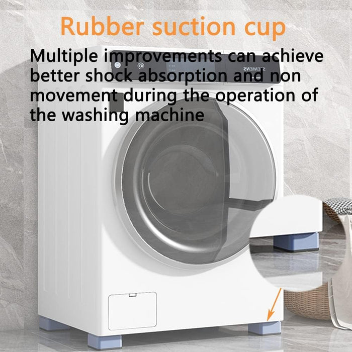 Azonee Washing Machine Feet Pads, Washing Machine Support Leg, Noise Reducing Anti Slip Anti Vibration Rubber Washing Machine Feet Pads, Washing Machine Stabilizer, 4Pcs
