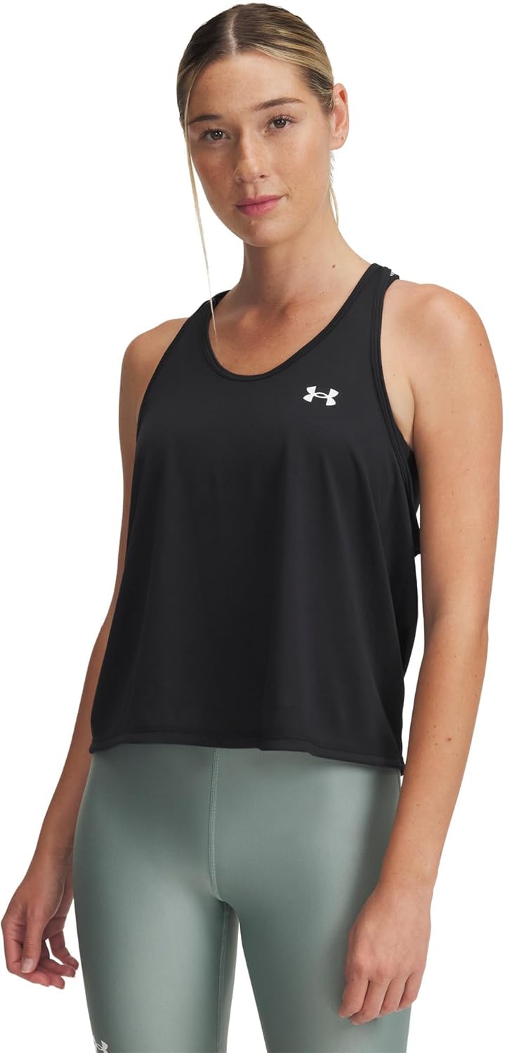 Women's Tech Swing Tank Top Vest - Black / / White