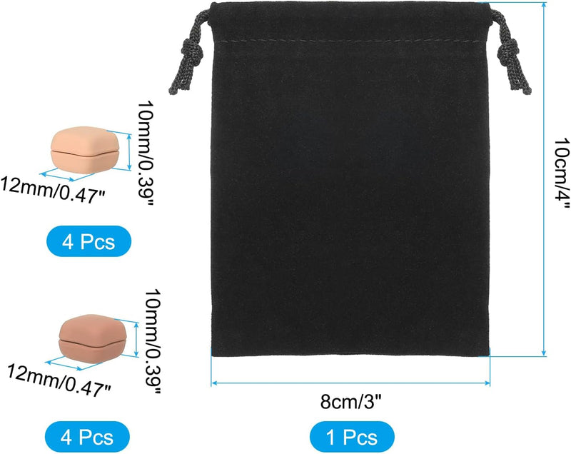 PATIKIL Hijab Magnetic Pins with Storage Bag, No-Snag Strongest Commercial Strength Buttons Multi-Use Pinless Magnetic Scarf Clip for Women Dress Curtain