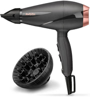 BaByliss Paris Hair Dryer, Salon-grade Motor With 2100w & Ionic Frizz-control, 6mm Ultra-slim Concentrator Nozzle With Lockable Cold Shot, Italian-made For Lasting Performance, 6709DSDE (Black) - UAE Version