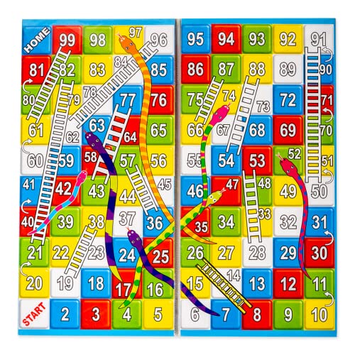 Ratna's Classic Strategy Game Little Snakes and ladders with Ludo 2 in 1 for Young Businessman