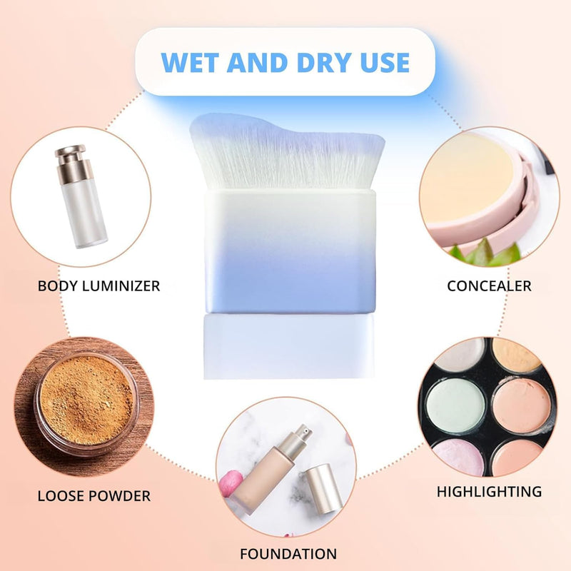LYAROMIS Tanning Brush, Body Makeup, Self Tanner Brush for Smooth Application & Even Coverage, Kabuki Foundation Brush for Body & Legs (rose gold)