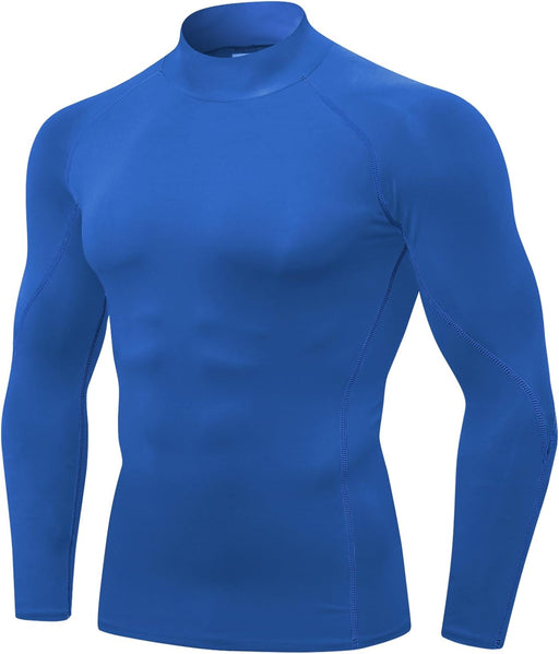 Men's Classic Vest - Mock Turtleneck-blue