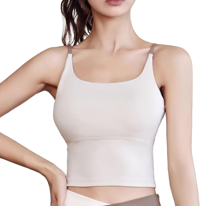Dress Cici Strappy Longline Bra, Sports Crop Top, Yoga Bra