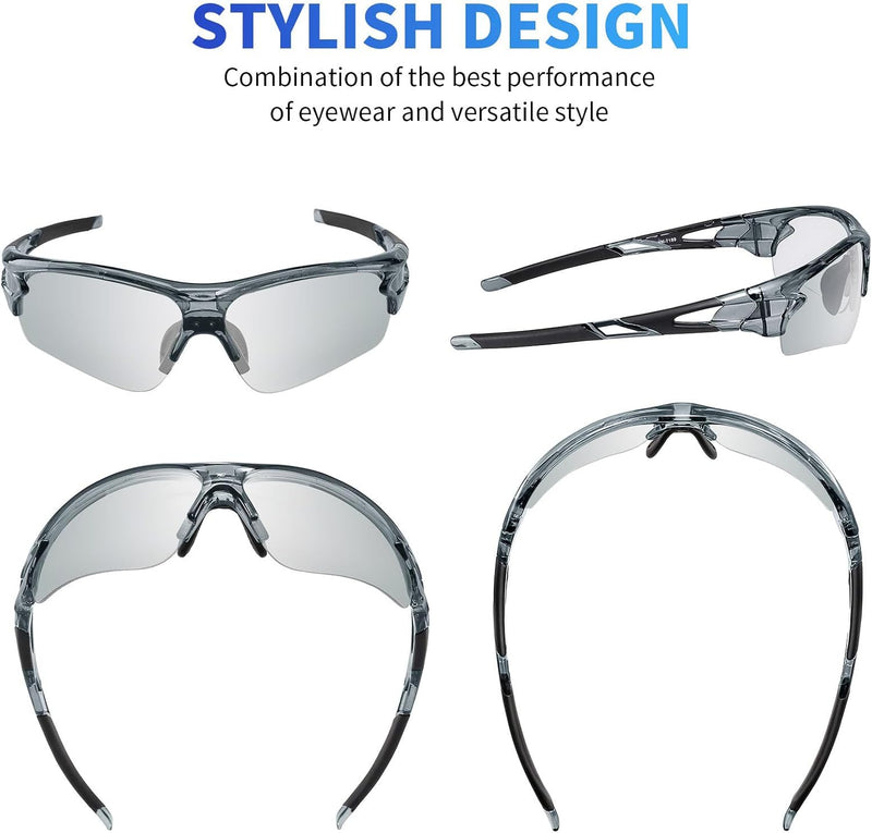 Polarized Sports Sunglasses for Men Women Youth Baseball Fishing Cycling Running Golf Motorcycle Tac Glasses UV400