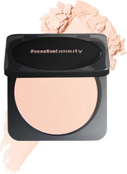 HUDA Beauty Easy Bake Pressed Powder, Banana Bread, Mattifying Powder, Vegan, Cruelty Free, Matte Finish, 12h Shine Control - Peach Cupcake