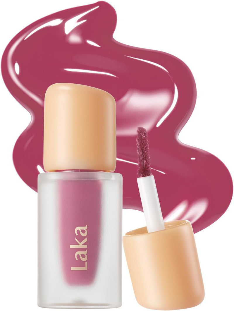 Fruity Glam Lip Tint Mini, 1.9g/0.07oz, Glowing Lip Stain with Wide Color Spectrum, Hydrating & Lightweight Texture, Long-Lasting Bold Stain, Non-Sticky, Vegan, K-Beauty (102 Dewy) - #147 Currant