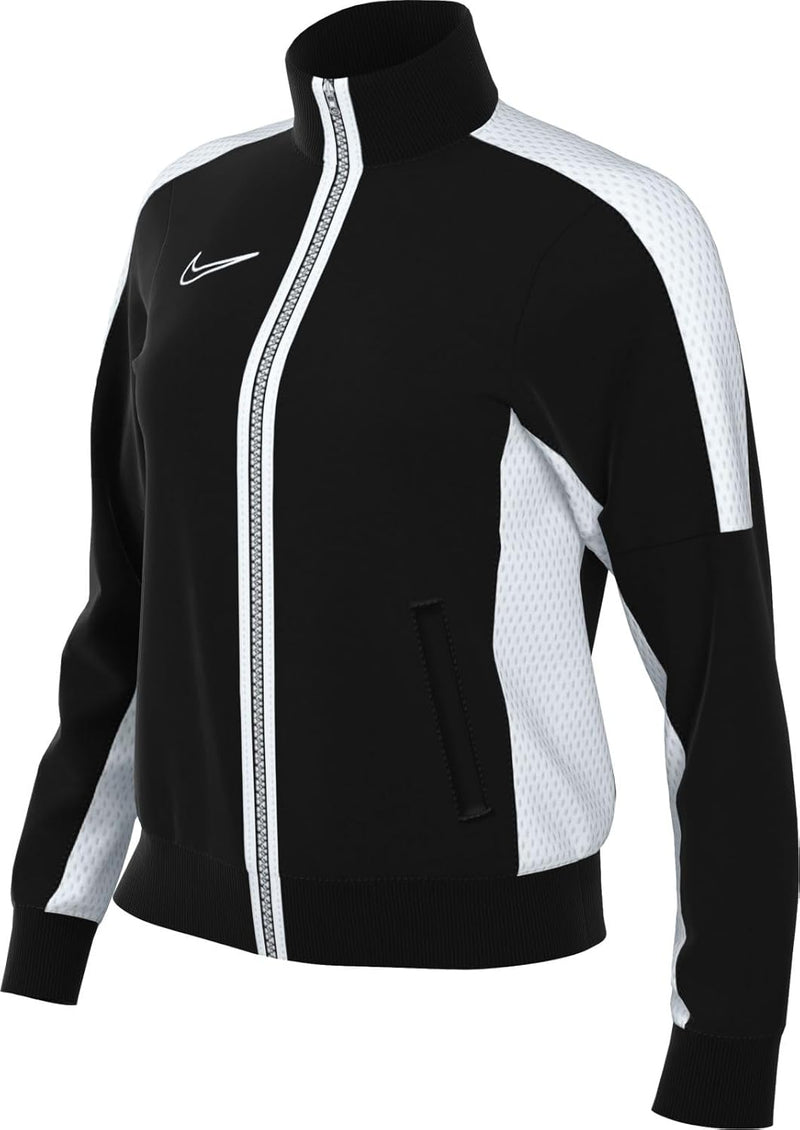 Women's W Nk Df Acd23 Trk Jacket K Knit Soccer Track Jacket - BLACK/WHITE/(WHITE)